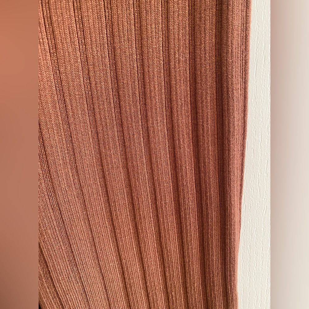 Wide Leg Ribbed Flare Pants - Picture 4 of 7